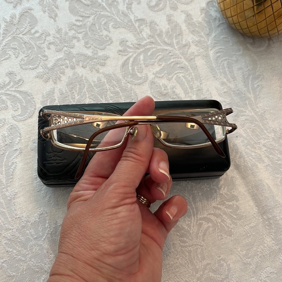 Vintage Versace Glasses 👓 with script= R. -725-100 x 170, L. -700-150 x 171 - Picture 5 of 5